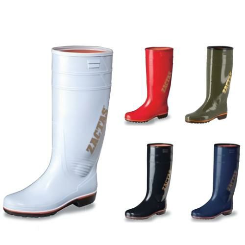 長靴(男性用)防寒ザクタス Z-02W サイズ：24cm～28cm(27.5無し) カラー：白・黒・レッド・ブルー・カーキ