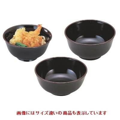 丼 羽反型丼黒天うるみ6寸