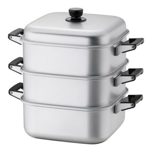 アルマイト角型蒸器 30cm 二重