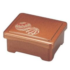 丼重 耐熱象足丼重梨地まり内朱塗