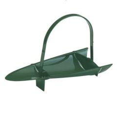 かご 竹割籠グリーン(折畳式) 幅262 奥行104 高さ155