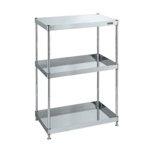 【固定式】【サカエ】ステンレスCSパールワゴン(固定タイプ) CSPN4-75123 幅750×奥行500×高さ1215mm