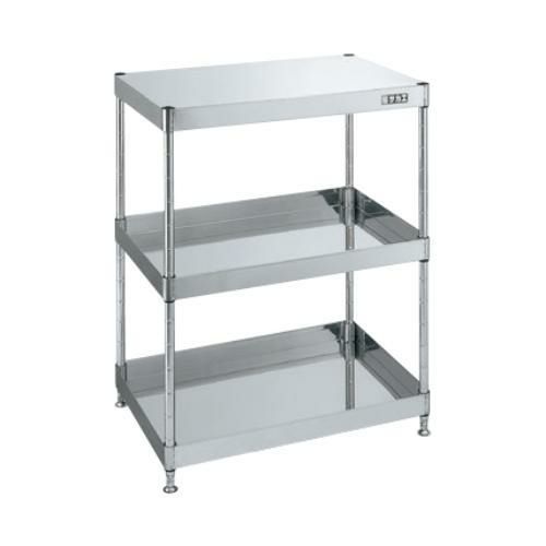 【固定式】【サカエ】ステンレスCSパールワゴン(固定タイプ) CSPN3-6073 幅600×奥行400×高さ780mm