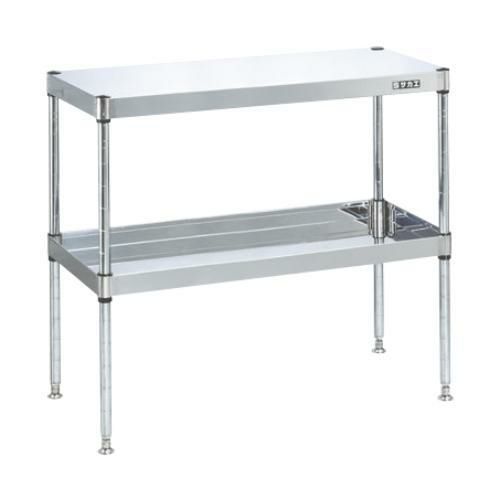 【固定式】【サカエ】ステンレスCSパールワゴン(固定タイプ) CSPN3-9072 幅900×奥行600×高さ780mm