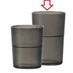 タンブラー 8オンスタンブラー クリアブラック PAT.P