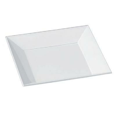 7.5寸フラットプレート陶磁器調白 SH塗/ビュッフェ取皿