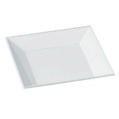 7.5寸フラットプレート陶磁器調白 SH塗/ビュッフェ取皿