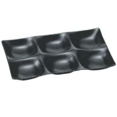 シックスホールプレート黒石目