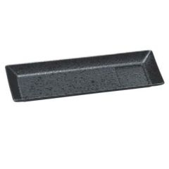 ABSタレ付長角皿新黒石目