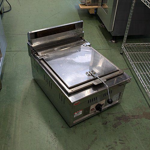 中古品 MARUZEN餃子焼き機お売りします。 中古】餃子焼機 マルゼン MGZ-046 幅450×奥行600×高さ270 都市ガス