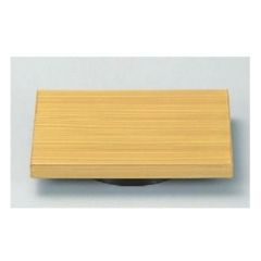 寿司ゲタ  長角高台ゲタ 白木塗 底面N.S加工  幅120 奥行90 高さ20 回転寿司皿