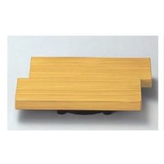 寿司ゲタ イカダ型高台ゲタ(大) 白木塗 底面N.S加工