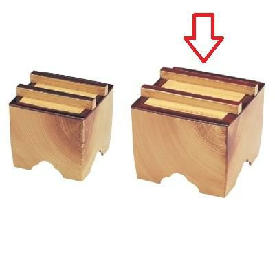 麺桶 (大)角釜揚げ花梨