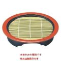 そば器 高台型丸ザルそばセイロ黒天朱(底板付)本体