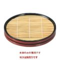そば器 樽型そば皿黒帯朱(底板付)本体