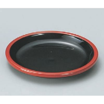 薬味皿 樽型ヤクミ皿黒天朱