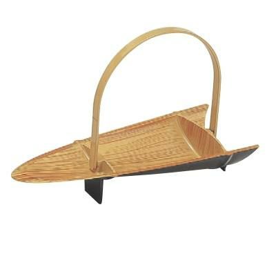 かご 竹割籠白木(折畳式) 幅262 奥行104 高さ155