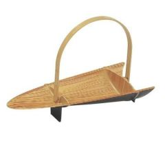 かご 竹割籠白木(折畳式) 幅262 奥行104 高さ155