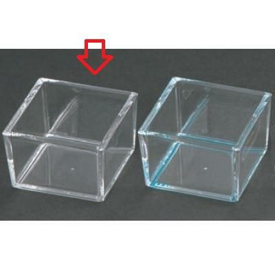 小鉢 樹脂製角型珍味透明