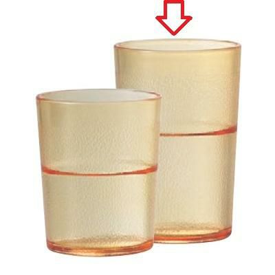 タンブラー 8オンスタンブラー アンバー PAT.P 高さ98 直径:65 飲食店