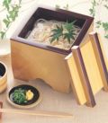 麺桶 (小)角釜揚げ花梨
