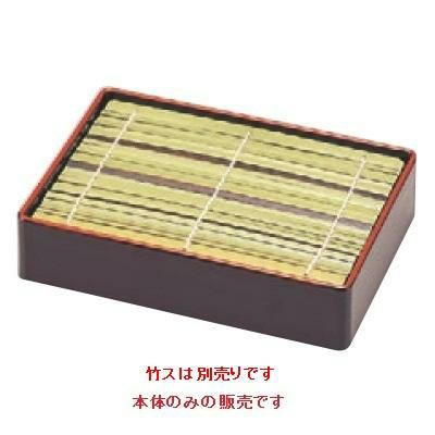 そば器 新長角セイロ新溜天朱本体