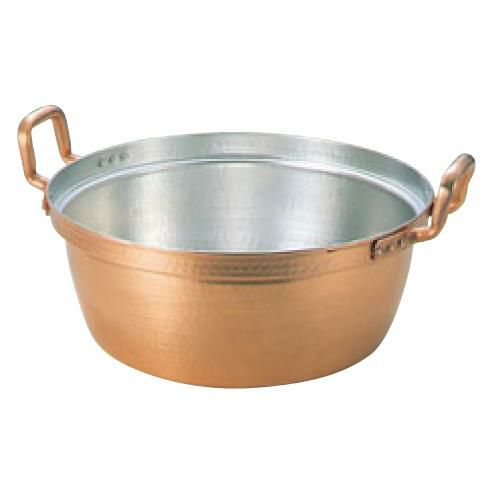 EBM 銅 段付鍋 錫引きあり 30cm