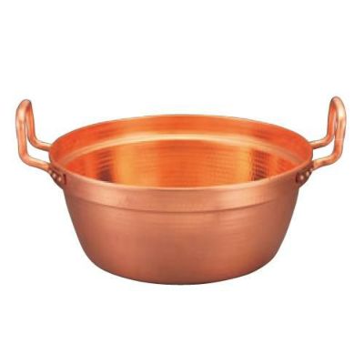 EBM 銅 段付鍋 錫引きなし 30cm