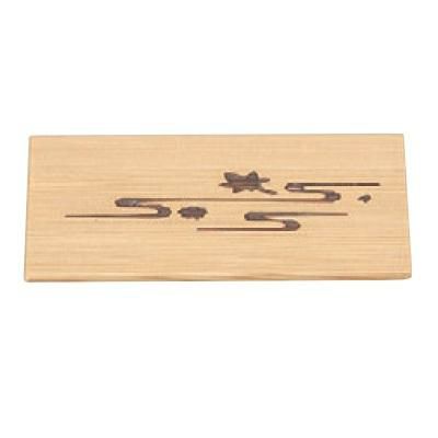 珍味 6寸長角透かし盛器用木蓋波春秋