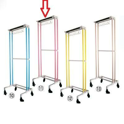 ハンガー【イレクター エプロンハンガー 10名用 ピンク】 