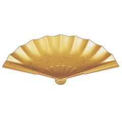 盛器 扇面盛込器 色紙金箔渕朱(小) SH塗