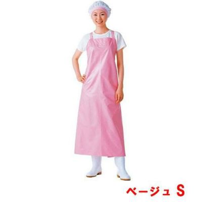 マイティクロス エプロン 胸当 E-1001-3 ベージュ S