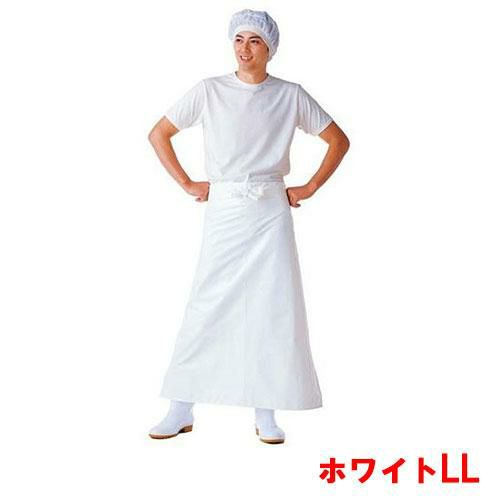 マイティクロス エプロン 腰下 E-1002-0 ホワイト LL