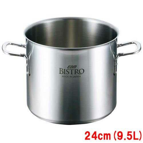 EBM ビストロ 三層クラッド 寸胴鍋 24cm 蓋無