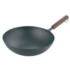 純チタン 木柄 いため鍋 28cm 【送料無料】