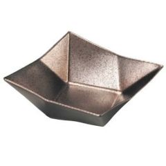 7寸スクウェア鉢黒釉彩/樹脂製