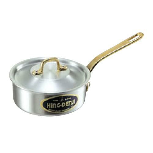 キングデンジ 浅型片手鍋(目盛付)21cm