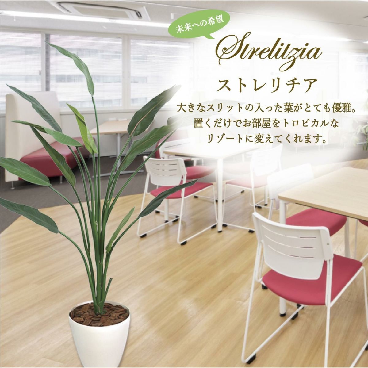 人工観葉植物 ストレリチア Lサイズ/業務用/新品/送料無料