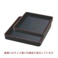 角皿 ABS角肉皿黒天うるみ16cm角(1人用) エンボス加工/宴会単品