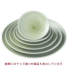 盛皿 渦潮皿ヒワグリーン尺1寸