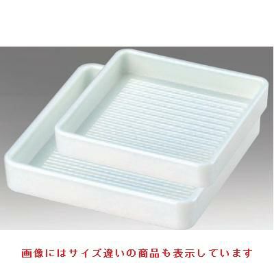 角皿 ABS角肉皿白塗14.5cm角(0.5～1人用) エンボス加工