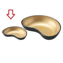 盛鉢 5寸浮雲小鉢色紙金箔(裏黒塗)