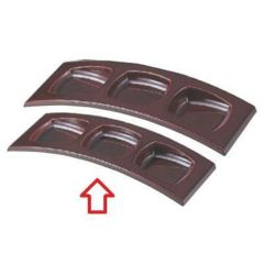 珍味 3連珍味台溜底黒塗(小) SS塗