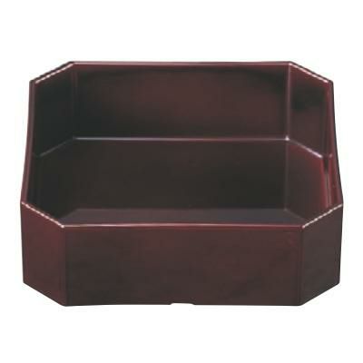 盛器 隅切盛器溜底黒塗 SS塗