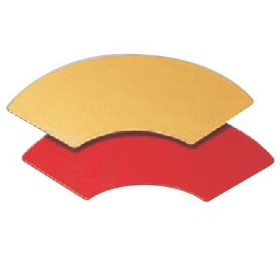 盛器 (小)新扇面透かし盛器用中皿金/朱千筋 幅252 奥行117 高さ3