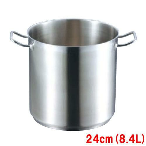 【EBM】18-8 プロシェフ IH 寸胴鍋 22cm 蓋無