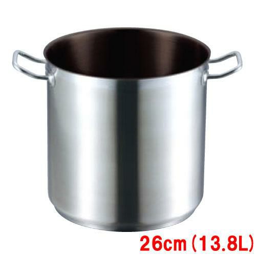 【EBM】18-8 プロシェフIH 寸胴鍋 26cm 蓋無ノンスティック