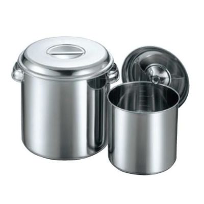 クローバー モリブデン 丸型キッチンポット(目盛付)40cm 手付