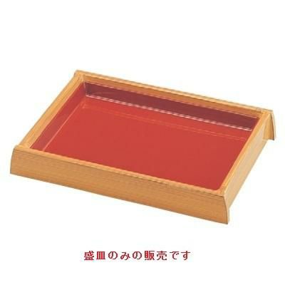 盛器 尺1寸盛込プレート白木 朱盛皿 朱 盛皿のみ