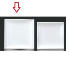 メラミン大皿AM-11 尺1寸正角盛皿(アイボリー)